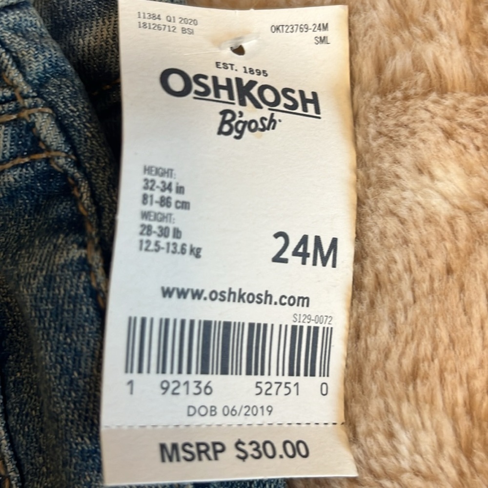 OshKosh B’Gosh 24 months boys classics jeans NWT - Picture 5 of 5